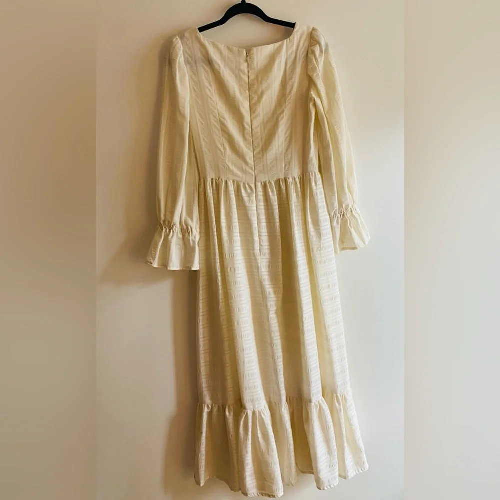 Vintage cottage core Prairie dress perfect for summer wedding too S/M - Picture 6 of 8